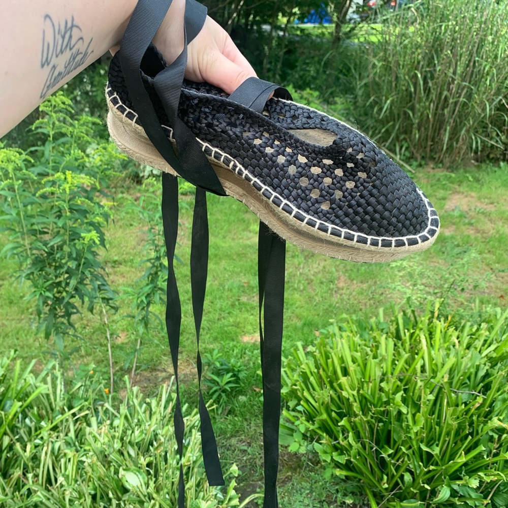 Gorgeous Woven and Tie Espadrille Flats